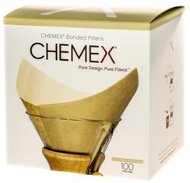 Chemex papírové filtry pro 6-10 šálků, čtvercové, přírodní, 100ks - Filtr na kávu