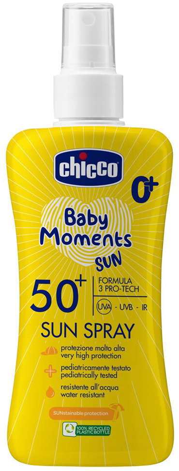 CHICCO Baby Spray SPF50+, 150 ml, 0m+