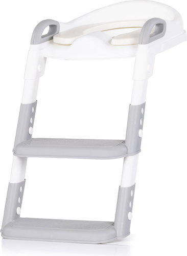 CHIPOLINO Kiddy Grey, with ladder - Children's toilet training seat - Main image