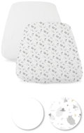 CHICCO Crib Sheet Next2Me Forever 2 pcs - grey sheep - Cot sheet