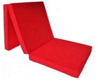 Chanar Skládací pěnová matrace trojdílná, červená - Matrace