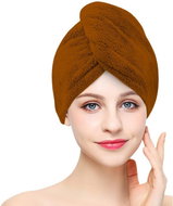 Kaptan Quick-drying terry hair turban, brown - Turban