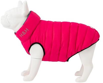 Hugo & Hudson Duvet Pink & Grey reversible S-30 - Dog Clothes - Main image