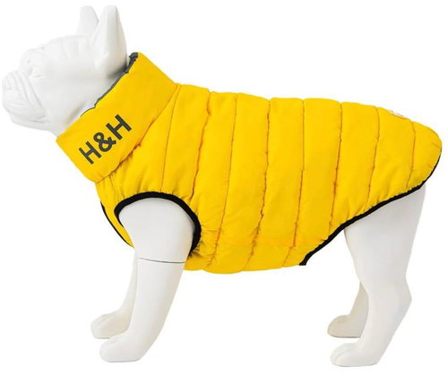 Hugo & Hudson Duvet Yellow & Grey reversible - Dog Clothes - Main image