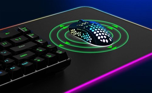 ChoeTech RGB Illuminated 15W Wireless Charging Mouse Pad - Mouse/Keyboard  Pad