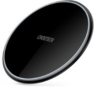 Choetech 15W Super Fast Wireless Charging Pad Black Mirror Style - Vezeték nélküli töltő