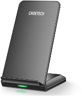 ChoeTech 15W 2 Coils Super Fast Wireless Charging Stand Black - Vezeték nélküli töltő