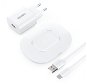 Choetech 15W Wireless Fast Charger 15W, White + Charger + AC Cable 1m White - Wireless Charger