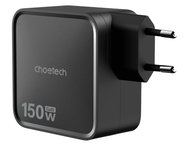 ChoeTech PD150W 4-port GaN Wall Charger - Black - Wall Charger