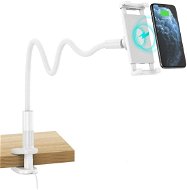 ChoeTech 2in1 Phone Holder with Flexible Long Arm and 15W Wireless Charger White - Telefontartó