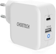ChoeTech GaN Mini 65W Fast Charger White - Netzladegerät