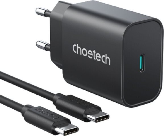 Choetech Quick Charger 25W for Samsung + USB-C 1m Cable