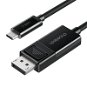 Videokábel ChoeTech Type-C (USB-C) to DisplayPort (DP) 8K Duplex Transmission Cable 1.8m Black - Video kabel