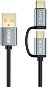 ChoeTech 2 in 1 USB to Micro USB + Type-C (USB-C) Straight Cable, 1.2m - Data Cable