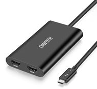 ChoeTech Thunderbolt 3 Type-C to Dual HDMI Adaptér Black - Redukcia