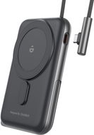 ChoeTech MagLeap Wireless 10000mAh Fast Charge + PD3.0 (20W) USB-C kabel, černá - Powerbanka