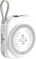 Choetech 10000mAh LED display Dual Type-c Cable Out power bank for Mobile and Apple watch-Silver - Power Bank