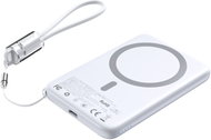 ChoeTech CCC Certified 5000mAh Ultra Thin Magnetic Power Bank Silver - Power Bank