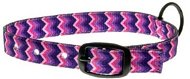 COBBYS PET Textilní obojek fialově růžově žlutě modrý 25mm/60cm - Dog Collar