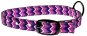 COBBYS PET Textilný obojok fialovo-ružovo-žlto-modrý 25 mm/60 cm - Obojok pre psa