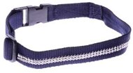 COBBYS PET Textilní obojek modrý zdobený krystaly 25mm/60cm - Dog Collar