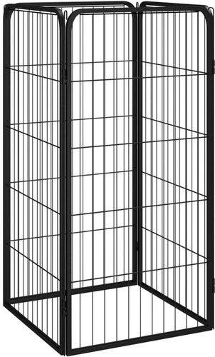 Shumee Ohrádka pro psy 4 panely 50 × 100 cm černá - Ohrádka pro psa - Hlavní obrázek