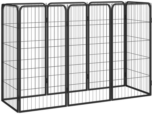 Shumee Ohrádka pro psy 8 panelů 50 × 100 cm černá - Ohrádka pro psa - Hlavní obrázek