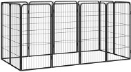Shumee Ohrádka pre psov 12 panelov 50 × 100 cm čierna - Ohrádka pre psa