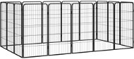 Shumee Ohrádka pre psov 16 panelov 50 × 100 cm čierna - Ohrádka pre psa