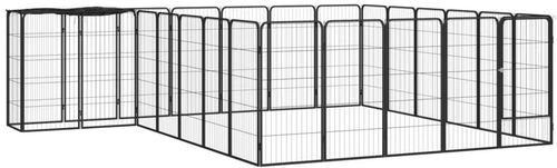 Shumee Ohrádka pro psy 26 panelů 50 × 100 cm černá - Ohrádka pro psa - Hlavní obrázek