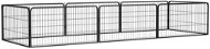 Shumee Ohrádka pre psov 8 panelov 100 × 50 cm čierna - Ohrádka pre psa
