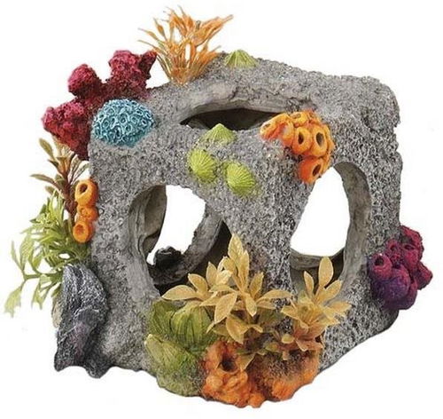 Ebi Aqua Della Cube Habitat 12 × 11 × 11 cm - Dekorace do akvária - Hlavní obrázek