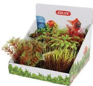 Zolux Dekorácia do akvárií rastlina na kamienky načervenané listy 19 cm - Dekorácia do akvária