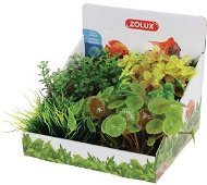 Zolux Dekorácia do akvárií rastlina na kamienky zelené listy 19 cm - Dekorácia do akvária