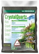 DENNERLE Crystal Quartz Gravel 10kg, 1–2mm, Diamond Black - Aquarium Sand