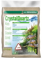 DENNERLE Crystal Quartz Gravel 10kg, 1–2mm, Light Grey - Aquarium Sand