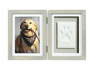 Pearhead Frame and Material for Paw Print in Grey - Print Set