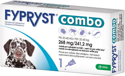 Fypryst Combo Spot On for Dogs 20-40kg 1 × 2.68mg - Antiparasitic Pipette - Main image