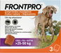 Frontpro 136 mg 25-50 kg 3 žvýkací tablety - Veterinární přípravek
