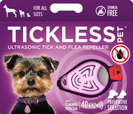 TICKLESS® PET Ultrazvukový odpuzovač proti klíšťatům pro psy růžový - Ultrazvukový repelent
