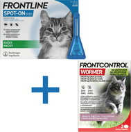 Anti-parasite package: Frontline Spot-on + Frontcontrol Wormer for cats - Veterinary Product