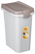 Stefanplast Pet Food Container 33 × 22 × 41cm 15l White/Grey for 6kg Kibble - Granule barrel