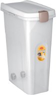 Stefanplast Pet Food Container 45 × 27 × 61cm 40l White/Transparent for 15kg Kibble - Granule barrel