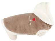 Zolux plush hoodie with hood grey brown - Sweater for Dogs