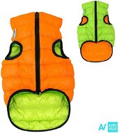 AiryVest bunda pre psov oranžová/zelená L 65 - Oblečenie pre psov