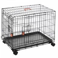 M-Pets Voyager Securo Lock Dog Cage on Wheels 76 × 73 × 48cm M - Dog Cage