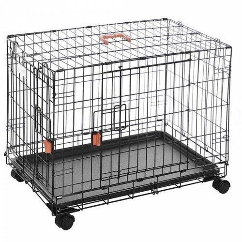 M-Pets Voyager Securo Lock Dog Cage on Wheels 76 × 73 × 48cm M - Dog Cage - Main image