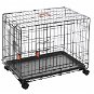 M-Pets Voyager Securo Lock Dog Cage on Wheels 76 × 73 × 48cm M - Dog Cage