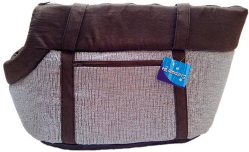 Petproducts Transport Bag Brown 45 × 29cm - Carrier Bag for Pets - Main image