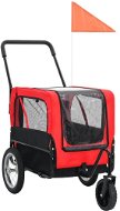 Shumee 2in1 red and black dog trolley - Dog Bicycle Trailer